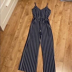 AGACI blue and white pantsuit